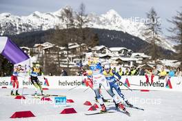 21.02.2019, Seefeld, Austria (AUT): Stina Nilsson (SWE), Sophie Caldwell (USA), (l-r)  - FIS nordic world ski championships, cross-country, individual sprint, Seefeld (AUT). www.nordicfocus.com. © Modica/NordicFocus. Every downloaded picture is fee-liable.