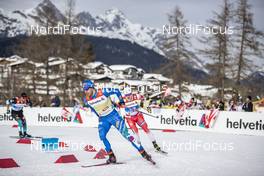 21.02.2019, Seefeld, Austria (AUT): Federico Pellegrino (ITA), Sindre Bjoernestad Skar (NOR), (l-r)  - FIS nordic world ski championships, cross-country, individual sprint, Seefeld (AUT). www.nordicfocus.com. © Modica/NordicFocus. Every downloaded picture is fee-liable.