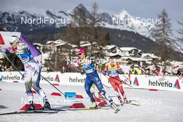 21.02.2019, Seefeld, Austria (AUT): Maja Dahlqvist (SWE), Sadie Bjornsen (USA), Natalia Matveeva (RUS), (l-r)  - FIS nordic world ski championships, cross-country, individual sprint, Seefeld (AUT). www.nordicfocus.com. © Modica/NordicFocus. Every downloaded picture is fee-liable.