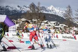 21.02.2019, Seefeld, Austria (AUT): Tiril Udnes Weng (NOR), Maja Dahlqvist (SWE), (l-r)  - FIS nordic world ski championships, cross-country, individual sprint, Seefeld (AUT). www.nordicfocus.com. © Modica/NordicFocus. Every downloaded picture is fee-liable.