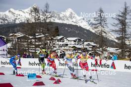 21.02.2019, Seefeld, Austria (AUT): Maiken Caspersen Falla (NOR), Jonna Sundling (SWE), Natalia Nepryaeva (RUS), (l-r)  - FIS nordic world ski championships, cross-country, individual sprint, Seefeld (AUT). www.nordicfocus.com. © Modica/NordicFocus. Every downloaded picture is fee-liable.