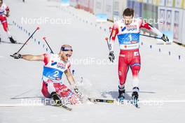 03.03.2019, Seefeld, Austria (AUT): Martin Johnsrud Sundby (NOR), Sjur Roethe (NOR), (l-r)  - FIS nordic world ski championships, cross-country, mass men, Seefeld (AUT). www.nordicfocus.com. © Modica/NordicFocus. Every downloaded picture is fee-liable.