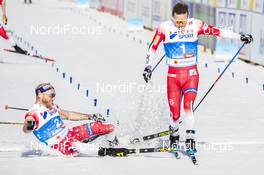 03.03.2019, Seefeld, Austria (AUT): Martin Johnsrud Sundby (NOR), Sjur Roethe (NOR), (l-r)  - FIS nordic world ski championships, cross-country, mass men, Seefeld (AUT). www.nordicfocus.com. © Modica/NordicFocus. Every downloaded picture is fee-liable.