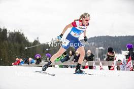 02.03.2019, Seefeld, Austria (AUT): Jessica Diggins (USA) - FIS nordic world ski championships, cross-country, mass women, Seefeld (AUT). www.nordicfocus.com. © Modica/NordicFocus. Every downloaded picture is fee-liable.