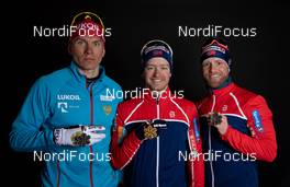 23.02.2019, Seefeld, Austria (AUT): Alexander Bolshunov (RUS), Sjur Roethe (NOR), Martin Johnsrud Sundby (NOR) - FIS nordic world ski championships, cross-country, medals, Seefeld (AUT). www.nordicfocus.com. Free handout image for editorial use for print and online media. No secondary purchase. © GEPA-pictures/WSC Seefeld 2019 