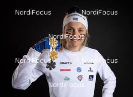 28.02.2019, Seefeld, Austria (AUT): Stina Nilsson (SWE) - FIS nordic world ski championships, cross-country, medals, Seefeld (AUT). www.nordicfocus.com. Free handout image for editorial use for print and online media. No secondary purchase. © GEPA-pictures/WSC Seefeld 2019 