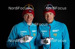 21.02.2019, Seefeld, Austria (AUT): Alexander Bolshunov (RUS), Gleb Retivykh (RUS), (l-r)  - FIS nordic world ski championships, cross-country, medals, Seefeld (AUT). www.nordicfocus.com. Free handout image for editorial use for print and online media. No secondary purchase. © GEPA-pictures/WSC Seefeld 2019 