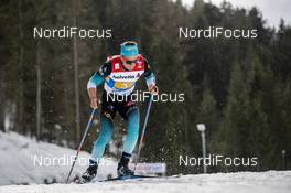 01.03.2019, Seefeld, Austria (AUT): Clement Parisse ((FRA)) - FIS nordic world ski championships, cross-country, 4x10km men, Seefeld (AUT). www.nordicfocus.com. © Modica/NordicFocus. Every downloaded picture is fee-liable.