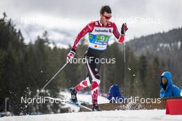 01.03.2019, Seefeld, Austria (AUT): Scott James Hill ((CAN)) - FIS nordic world ski championships, cross-country, 4x10km men, Seefeld (AUT). www.nordicfocus.com. © Modica/NordicFocus. Every downloaded picture is fee-liable.