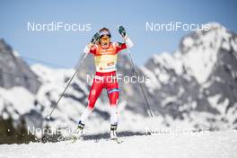 28.02.2019, Seefeld, Austria (AUT): Therese Johaug (NOR) - FIS nordic world ski championships, cross-country, 4x5km women, Seefeld (AUT). www.nordicfocus.com. © Modica/NordicFocus. Every downloaded picture is fee-liable.