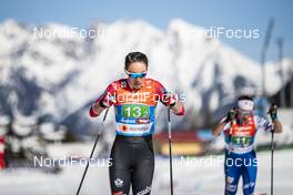 28.02.2019, Seefeld, Austria (AUT): Emily Nishikawa (CAN) - FIS nordic world ski championships, cross-country, 4x5km women, Seefeld (AUT). www.nordicfocus.com. © Modica/NordicFocus. Every downloaded picture is fee-liable.