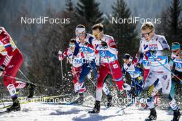 23.02.2019, Seefeld, Austria (AUT): Andrew Musgrave (GBR), Sjur Roethe (NOR), (l-r)  - FIS nordic world ski championships, cross-country, skiathlon men, Seefeld (AUT). www.nordicfocus.com. © Modica/NordicFocus. Every downloaded picture is fee-liable.