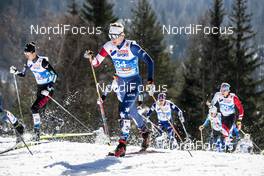 23.02.2019, Seefeld, Austria (AUT): Kyle Bratrud (USA) - FIS nordic world ski championships, cross-country, skiathlon men, Seefeld (AUT). www.nordicfocus.com. © Modica/NordicFocus. Every downloaded picture is fee-liable.