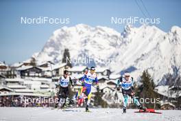 23.02.2019, Seefeld, Austria (AUT): Jules Lapierre (FRA), Irineu Esteve Altimiras (AND), (l-r)  - FIS nordic world ski championships, cross-country, skiathlon men, Seefeld (AUT). www.nordicfocus.com. © Modica/NordicFocus. Every downloaded picture is fee-liable.