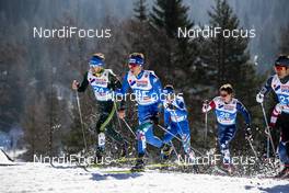 23.02.2019, Seefeld, Austria (AUT): Jonas Dobler (GER), Stefano Gardener (ITA), (l-r)  - FIS nordic world ski championships, cross-country, skiathlon men, Seefeld (AUT). www.nordicfocus.com. © Modica/NordicFocus. Every downloaded picture is fee-liable.