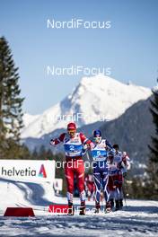 23.02.2019, Seefeld, Austria (AUT): Alexander Bolshunov (RUS), Iivo Niskanen (FIN), (l-r)  - FIS nordic world ski championships, cross-country, skiathlon men, Seefeld (AUT). www.nordicfocus.com. © Modica/NordicFocus. Every downloaded picture is fee-liable.
