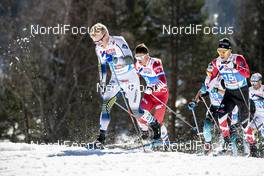 23.02.2019, Seefeld, Austria (AUT): Jens Burman (SWE), Alex Harvey (CAN), (l-r)  - FIS nordic world ski championships, cross-country, skiathlon men, Seefeld (AUT). www.nordicfocus.com. © Modica/NordicFocus. Every downloaded picture is fee-liable.