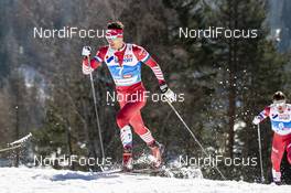 23.02.2019, Seefeld, Austria (AUT): Evgeniy Belov (RUS) - FIS nordic world ski championships, cross-country, skiathlon men, Seefeld (AUT). www.nordicfocus.com. © Modica/NordicFocus. Every downloaded picture is fee-liable.