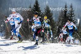 23.02.2019, Seefeld, Austria (AUT): Kaichi Naruse (JPN), Beda Klee (SUI), (l-r)  - FIS nordic world ski championships, cross-country, skiathlon men, Seefeld (AUT). www.nordicfocus.com. © Modica/NordicFocus. Every downloaded picture is fee-liable.