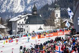 23.02.2019, Seefeld, Austria (AUT): Alexander Bolshunov (RUS), Clement Parisse (FRA), Sjur Roethe (NOR), (l-r)  - FIS nordic world ski championships, cross-country, skiathlon men, Seefeld (AUT). www.nordicfocus.com. © Modica/NordicFocus. Every downloaded picture is fee-liable.