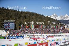 23.02.2019, Seefeld, Austria (AUT): Clement Parisse (FRA), Alexander Bolshunov (RUS), Sjur Roethe (NOR), Martin Johnsrud Sundby (NOR), Iivo Niskanen (FIN), (l-r)  - FIS nordic world ski championships, cross-country, skiathlon men, Seefeld (AUT). www.nordicfocus.com. © Modica/NordicFocus. Every downloaded picture is fee-liable.