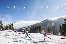 23.02.2019, Seefeld, Austria (AUT): (l-r)  - FIS nordic world ski championships, cross-country, skiathlon women, Seefeld (AUT). www.nordicfocus.com. © Modica/NordicFocus. Every downloaded picture is fee-liable.