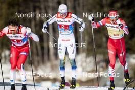 24.02.2019, Seefeld, Austria (AUT): Viktor Thorn (SWE), Gleb Retivykh (RUS), (l-r)  - FIS nordic world ski championships, cross-country, team sprint, Seefeld (AUT). www.nordicfocus.com. © Modica/NordicFocus. Every downloaded picture is fee-liable.