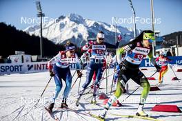 24.02.2019, Seefeld, Austria (AUT): Justyna Kowalczyk (POL), Laurien Van Der Graaf (SUI), Katja Visnar (SLO), Sadie Bjornsen (USA), (l-r)  - FIS nordic world ski championships, cross-country, team sprint, Seefeld (AUT). www.nordicfocus.com. © Modica/NordicFocus. Every downloaded picture is fee-liable.