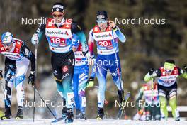 24.02.2019, Seefeld, Austria (AUT): Richard Jouve (FRA),  Ueli Schnider (SUI) - FIS nordic world ski championships, cross-country, team sprint, Seefeld (AUT). www.nordicfocus.com. © Modica/NordicFocus. Every downloaded picture is fee-liable.