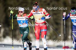 24.02.2019, Seefeld, Austria (AUT): Sandra Ringwald (GER), Maiken Caspersen Falla (NOR), (l-r)  - FIS nordic world ski championships, cross-country, team sprint, Seefeld (AUT). www.nordicfocus.com. © Modica/NordicFocus. Every downloaded picture is fee-liable.