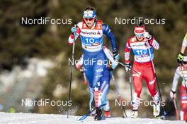 24.02.2019, Seefeld, Austria (AUT): Jessica Diggins (USA) - FIS nordic world ski championships, cross-country, team sprint, Seefeld (AUT). www.nordicfocus.com. © Modica/NordicFocus. Every downloaded picture is fee-liable.