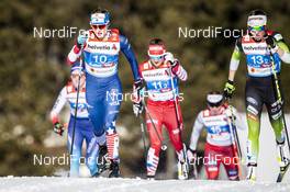 24.02.2019, Seefeld, Austria (AUT): Jessica Diggins (USA), Yulia Belorukova (RUS), (l-r)  - FIS nordic world ski championships, cross-country, team sprint, Seefeld (AUT). www.nordicfocus.com. © Modica/NordicFocus. Every downloaded picture is fee-liable.