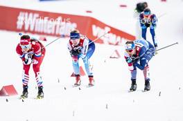24.02.2019, Seefeld, Austria (AUT): Jessica Diggins (USA), Nadine Faehndrich (SUI), (l-r)  - FIS nordic world ski championships, cross-country, team sprint, Seefeld (AUT). www.nordicfocus.com. © Modica/NordicFocus. Every downloaded picture is fee-liable.