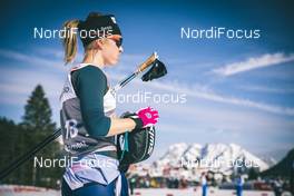 21.02.2019, Seefeld, Austria (AUT): Sadie Bjornsen (USA) - FIS nordic world ski championships, cross-country, training, Seefeld (AUT). www.nordicfocus.com. © Modica/NordicFocus. Every downloaded picture is fee-liable.