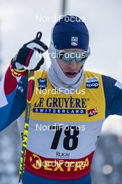 30.11.2019, Ruka, Finland (FIN): Kevin Bolger (USA) - FIS world cup cross-country, 15km men, Ruka (FIN). www.nordicfocus.com. © Vianney THIBAUT/NordicFocus. Every downloaded picture is fee-liable.
