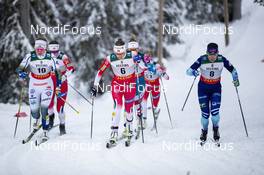 29.11.2019, Ruka, Finland (FIN): Evelina Settlin (SWE), Maiken Caspersen Falla (NOR), Krista Parmakoski (FIN), (l-r)  - FIS world cup cross-country, individual sprint, Ruka (FIN). www.nordicfocus.com. © Modica/NordicFocus. Every downloaded picture is fee-liable.