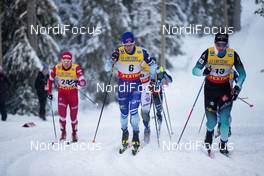 29.11.2019, Ruka, Finland (FIN): Valentin Chauvin (FRA), Joni Maeki (FIN), (l-r)  - FIS world cup cross-country, individual sprint, Ruka (FIN). www.nordicfocus.com. © Modica/NordicFocus. Every downloaded picture is fee-liable.