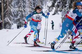 29.11.2019, Ruka, Finland (FIN): Rosie Brennan (USA), (l-r)  - FIS world cup cross-country, individual sprint, Ruka (FIN). www.nordicfocus.com. © Modica/NordicFocus. Every downloaded picture is fee-liable.