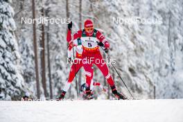 01.12.2019, Ruka, Finland (FIN): Alexander Bolshunov (RUS) - FIS world cup cross-country, pursuit men, Ruka (FIN). www.nordicfocus.com. © Modica/NordicFocus. Every downloaded picture is fee-liable.