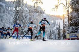 01.12.2019, Ruka, Finland (FIN): Valentin Chauvin (FRA), Snorri Eythor Einarsson (ISL), (l-r)  - FIS world cup cross-country, pursuit men, Ruka (FIN). www.nordicfocus.com. © Modica/NordicFocus. Every downloaded picture is fee-liable.
