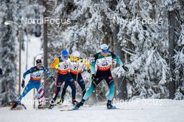 01.12.2019, Ruka, Finland (FIN): Maurice Manificat (FRA), Lucas Boegl (GER), (l-r)  - FIS world cup cross-country, pursuit men, Ruka (FIN). www.nordicfocus.com. © Modica/NordicFocus. Every downloaded picture is fee-liable.