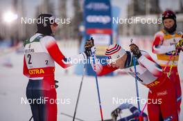 01.12.2019, Ruka, Finland (FIN): Emil Iversen (NOR), Paal Golberg (NOR) (l-r) - FIS world cup cross-country, pursuit men, Ruka (FIN). www.nordicfocus.com. © Vianney THIBAUT/NordicFocus. Every downloaded picture is fee-liable.