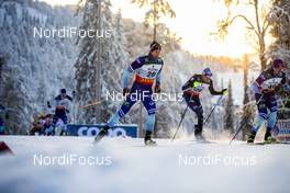 01.12.2019, Ruka, Finland (FIN): Joni Maeki (FIN), Francesco De Fabiani (ITA), (l-r)  - FIS world cup cross-country, pursuit men, Ruka (FIN). www.nordicfocus.com. © Modica/NordicFocus. Every downloaded picture is fee-liable.