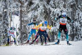 01.12.2019, Ruka, Finland (FIN): Maurice Manificat (FRA), Lucas Boegl (GER), (l-r)  - FIS world cup cross-country, pursuit men, Ruka (FIN). www.nordicfocus.com. © Modica/NordicFocus. Every downloaded picture is fee-liable.