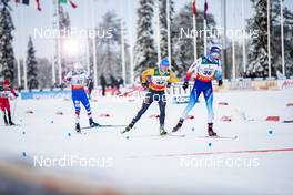 01.12.2019, Ruka, Finland (FIN): Jonas Dobler (GER), Beda Klee (SUI), (l-r)  - FIS world cup cross-country, pursuit men, Ruka (FIN). www.nordicfocus.com. © Modica/NordicFocus. Every downloaded picture is fee-liable.