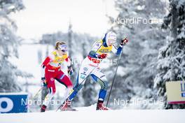 01.12.2019, Ruka, Finland (FIN): Astrid Uhrenholdt Jacobsen (NOR), Jonna Sundling (SWE), (l-r)  - FIS world cup cross-country, pursuit women, Ruka (FIN). www.nordicfocus.com. © Modica/NordicFocus. Every downloaded picture is fee-liable.