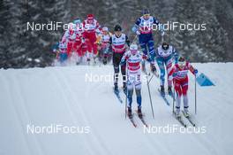 08.12.2019, Lillehammer, Norway (NOR): Maiken Caspersen Falla (NOR), Emma Ribom (SWE), (l-r)  - FIS world cup cross-country, 4x5km women, Lillehammer (NOR). www.nordicfocus.com. © Vianney THIBAUT/NordicFocus. Every downloaded picture is fee-liable.
