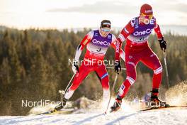 07.12.2019, Lillehammer, Norway (NOR): Emil Iversen (NOR), Alexander Bolshunov (RUS), (l-r)  - FIS world cup cross-country, skiathlon men, Lillehammer (NOR). www.nordicfocus.com. © Modica/NordicFocus. Every downloaded picture is fee-liable.