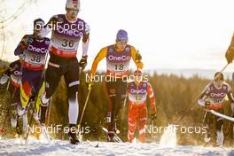 07.12.2019, Lillehammer, Norway (NOR): Lucas Boegl (GER), Vebjoern Turtveit (NOR), +m388+, Ireneu Esteve Altimiras (AND), (l-r)  - FIS world cup cross-country, skiathlon men, Lillehammer (NOR). www.nordicfocus.com. © Modica/NordicFocus. Every downloaded picture is fee-liable.