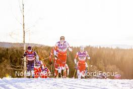 07.12.2019, Lillehammer, Norway (NOR): Iivo Niskanen (FIN), Emil Iversen (NOR), Simen Hegstad Krueger (NOR), (l-r)  - FIS world cup cross-country, skiathlon men, Lillehammer (NOR). www.nordicfocus.com. © Modica/NordicFocus. Every downloaded picture is fee-liable.